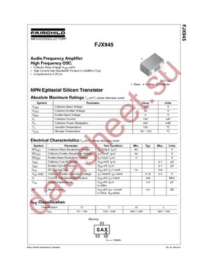 FJX945OTF datasheet  